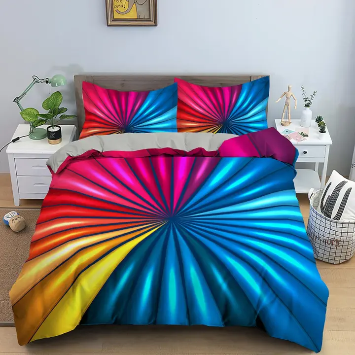 Funda de Edredón 3D Tema Espacial Microfibra Sencillo Doble Twin Queen King Tamaño 2/3 Piezas Juego de Ropa de Cama - 1