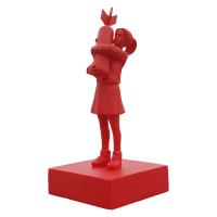 Estatua de Bomb Peace Girl de Banksy Escultura de Arte de Calle Figuras Modernas de Resina Decoración Creativa para el Hogar Regalos de Noveldad Empaque Simple - details 0