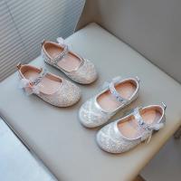 Zapatos de cuero para niñas, zapatos de vestir para niños, fiesta de boda, diamantes de imitación con pajarita de encaje, zapatos planos de princesa, Mary Janes dulce - details 4