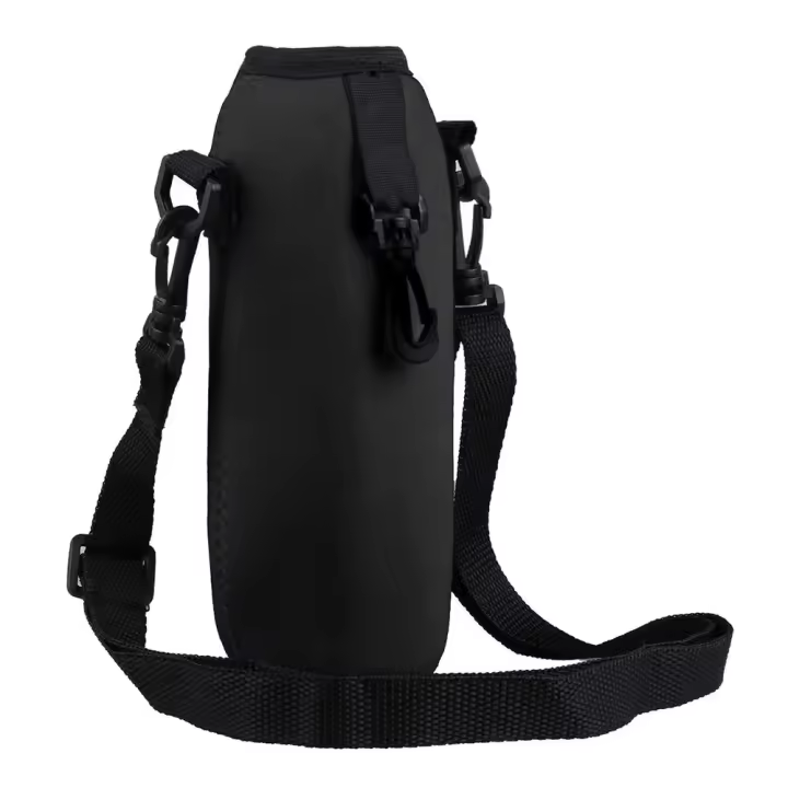 Funda de viaje para botella de agua, bolsa aislante de neopreno con correa para el hombro, 750ML - 1