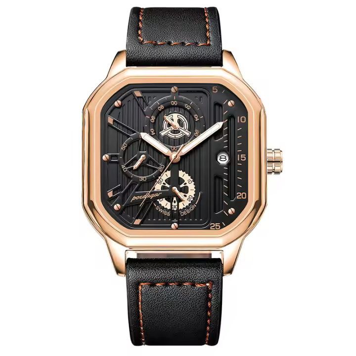 POEDAGAR Nuevo a prueba de agua luminosa multifunción hombre reloj de cuarzo de moda - 1