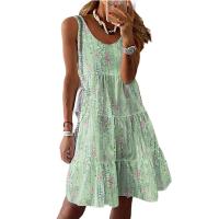 Vestido estampado de mujer, vestidos femeninos de moda informal de verano - details 1