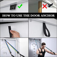 11 unids/set de tubos bandas elásticas de resistencia gimnasio en casa de entrenamiento de fuerza cuerda Yoga tensión de la banda de equipos de Fitness - details 1