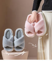 Pantuflas De Lujo Para Mujer Invierno Comodidad Casual Plush Talla Grande Zapatillas De Interior Con Plataforma Moda Designer - details 6