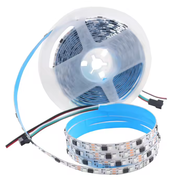 GAHADA Luz de Tira LED de Píxel WS2811 12V/24V, 0.5-5m, Direccionable Individualmente, 96Leds/m, Iluminación de Colores Completos - 1