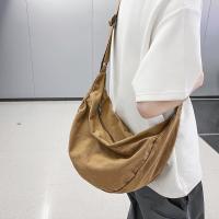 Bolso Bandolera De Lona Sólida Para Mujer Gran Capacidad Bolso De Compras Y Estudiante Bolso De Hombro Unisex Para Escuela - details 19