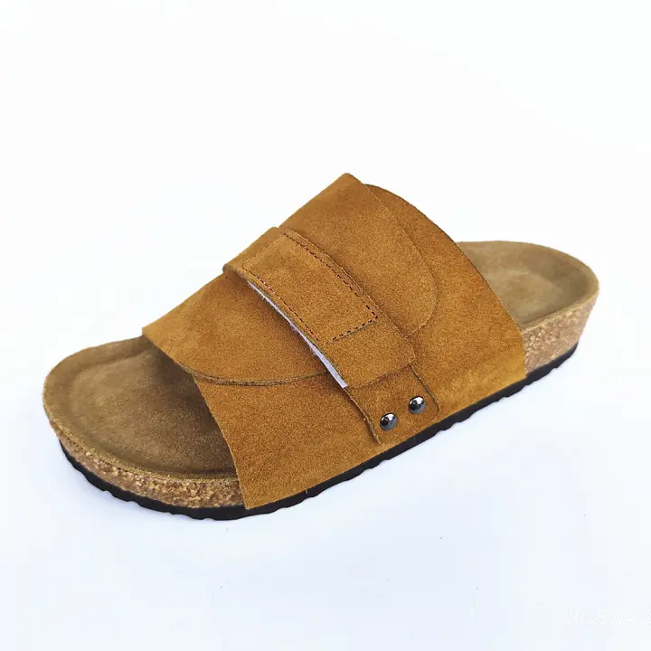 Zapatillas antideslizantes de piel sintética, zapatos de playa de verano para parejas, sandalias con velcro y suela suave. - 1