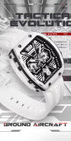 Reloj Deportivo de Cuarzo de Silicona de Lujo MARK FAIRWHALE Reloj Automático con Fecha para Hombres Resistente al Agua Estilo Tonneau - details 1