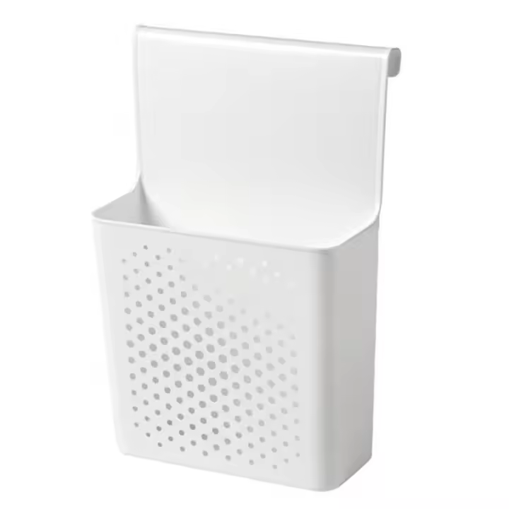 Organizador de puerta de armario de cocina, estante colgante de puerta de armario sin perforaciones de plástico para especias - 1