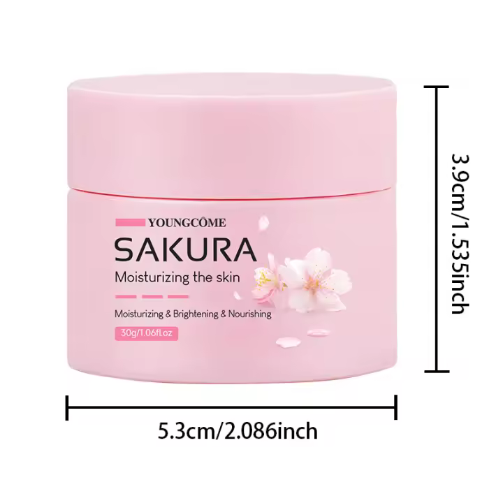 Crema de esencia Sakura, crema Facial de flor de cerezo, hidratante, sequedad y aspereza, el cuidado de la piel Facial hace que la piel sea tierna y delicada - 1