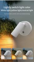 Lámpara de pared LED magnética, Interruptor táctil recargable por USB, luces de pared, foco inalámbrico regulable, lámpara de noche para dormitorio, luz de lectura - details 3