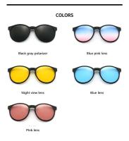 6 en 1 hombres personalizados mujeres polarizadas ópticas imán magnético gafas de sol Polaroid Clip en marco de gafas de sol - details 7