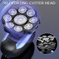 Afeitadora Eléctrica Flotante Hatteker 9D Cortadora de Pelo 6 en 1 para Barba y Cuerpo Pantalla LED - details 8