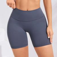Shorts de Yoga de Cintura Alta para Mujeres Secado Rápido, A Prueba de Levantamientos, Adecuados para Ciclismo y Gimnasio Negro - details 4