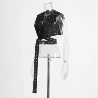 Chaleco de rehén hip-hop punk rock para mujer, ropa técnica de diseño irregular, chaleco sin mangas 2024 - details 2
