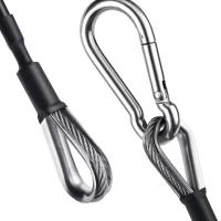 Cable de extensión de gimnasio de acero inoxidable, hebilla de escalada, Cable de extensión de Fitness multifuncional, cuerda de alambre profesional - details 4