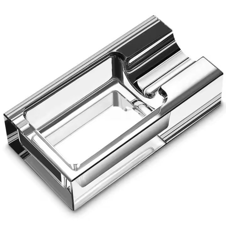 Cenicero de Cristal para Cigarrillos Decoración de Mesa Ideal para Patio, Interiores, Exteriores - 1