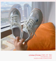 Zapatos deportivos de cuero nuevos, planos, informales, blancos para mujer. - details 25