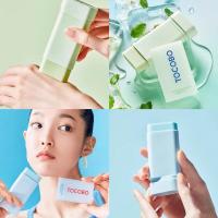 Barra mate azul claro facial coreana para piel sedosa, barra de protección solar suave de algodón, textura acuosa, protección UV, nuevo - details 7