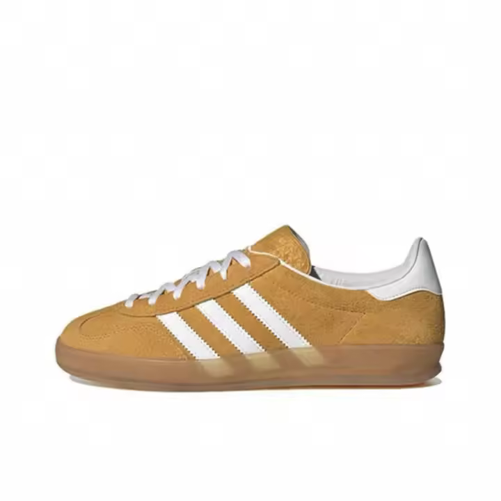 Buroalma Zapatilla gazelle Sneaker Mujer Zapatillas Dexter de piel auténtica con tres rayas - 1
