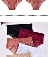 3PCS Ropa interior de mujer Ropa interior Bragas elásticas transpirables - details 7