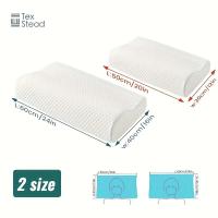 1 almohada de espuma viscoelástica para dormir, almohada ergonómica cervical con contorno, almohada de apoyo para el cuello - details 3