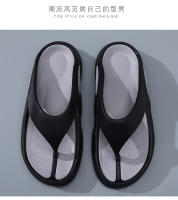 Chanclas ropa exterior de verano para hombres zapatillas antideslizantes transpirables desodorante EVA y clip de pie resistente al desgaste zapatillas frescas de playa de fondo grueso - details 13