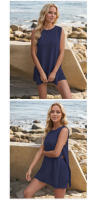 Conjuntos de 2 piezas para mujer: top corto de punto sin mangas y pantalones cortos de cintura alta |   Conjunto de Salón Suave |   Ropa de playa, viajes, primavera y verano. - details 9