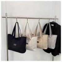 Bolso de mano de tela de cáñamo para mujer, bolso de hombro espacioso, bolso de mensajero versátil con cierre de cremallera, con múltiples bolsillos, para lavar a mano o limpiar en seco - details 3