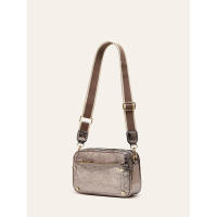 Bolso bandolera de cámara con doble cremallera, diseño cuadrado pequeño y correa ancha para mujer, nueva moda 2025 - details 4