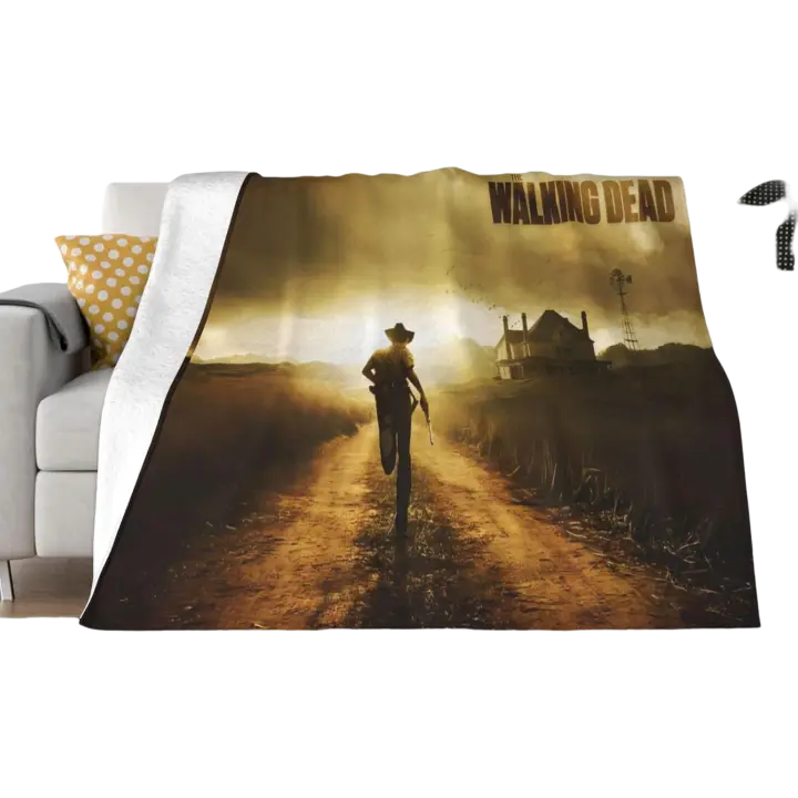 Manta de The Walking Horror Drama Dead Throw para sofá, dormitorio, mantas suaves para aire acondicionado, todas las estaciones - 1