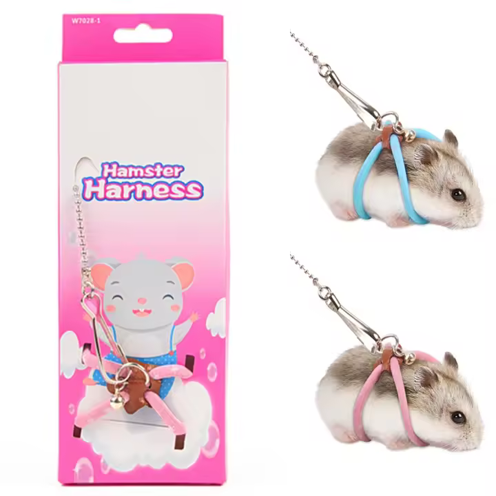 Correa Suave Ajustable para Mascotas Cordon de Tensión Antibrocado para Pájaros, Hamster, Feros, Ratas Accesorios para Conejos de Guinea - 1