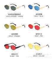 Gafas de sol hexagonales de moda para mujer 2025, diseño de marca de lujo, gafas de sol poligonales únicas, gafas de sol vintage con montura pequeña para hombre - details 10