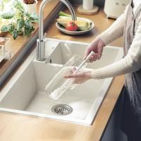 Nuevo cepillo de silicona para taza, cabezal de cepillo plegable, depurador de taza blanca, limpiador de vidrio con mango largo, botella de bebida - details 6