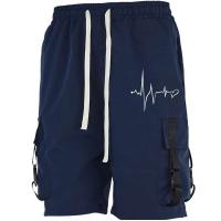 Pantalones Cortos de Carga para Hombres Ouwu Viste Relajado, Secado Rápido, Múltiples Bolsillos, Moda Verano Playa - details 8