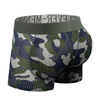 Hombres sexys ropa interior acolchada malla boxeador glúteos levantador agrandar glúteos empuje hacia arriba almohadilla calzoncillos pene bolsa bragas - details 11