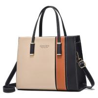 Bolso con asa superior y correa ajustable para mujer, bolso bandolera grande, - details 0