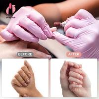 50 Uds Bandas de Lijado para Taladro de Uñas Acrílicas Desechables Gel Marrón Manicura y Pedicura con Vástago Plata - details 0