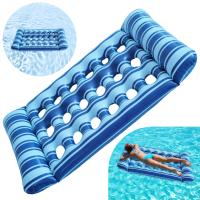 Cama inflable de agua para dormir, tumbona flotante de PVC, colchón de aire plegable para piscina, juguetes de natación al aire libre - details 2