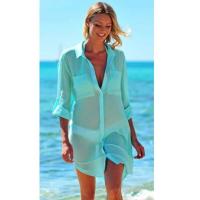Túnicas de algodón 2023 para mujer, traje de baño para mujer, traje de baño para mujer, vestido playero para cubrir la playa - details 1
