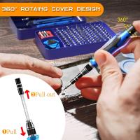 Conjunto de Destornilladores de Precisión WOZOBUY 115/122/138 en1 Herramientas Profesionales para Reparación de PC Kit de Herramientas de Destornillador Magnético - details 5