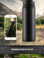 Botella de Agua Portátil de Acero Inoxidable Ideal para Ciclismo, Deportes al Aire Libre, Viajes - details 4