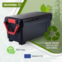 Caja de almacenamiento de plástico grande Caja de garaje de 60 l Lote de 3 SIA-60 Negro Apilable - details 14