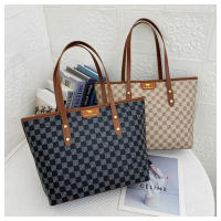 Bolso de mujer a cuadros de alta gama a la moda, bolso de hombro nuevo versátil de gran capacidad, bolso de mano Retro para exteriores, bolso de mano - details 24