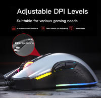 Motospeed V70 Mouse de juegos RGB con retroiluminación PAW3325 con cable 7 teclas Programación de macros personalizada - details 1