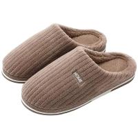 Zapatillas de casa para hombre y mujer, chanclas informales de suela gruesa suave, pantuflas cálidas de felpa, zapatos antideslizantes para dormitorio, invierno, novedad - details 18