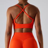 Sujetadores deportivos sin espalda cruzados con top de yoga para mujer - details 11