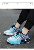Nuevos zapatos deportivos ligeros para niños, zapatillas de deporte con hebilla giratoria para niños, zapatillas informales transpirables para correr, zapatillas de tenis para niños al aire libre - details 10