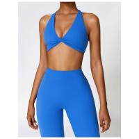 Sujetador deportivo con tirantes cruzados para mujer, sostén deportivo de realce, Top corto para Yoga, gimnasio, Fitness, transpirable - details 3