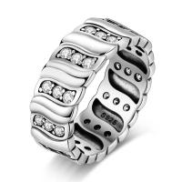 Anillo de Plata de Ley 925, anillo de corazón elevado brillante para mujer, circonita cúbica, estrella, Luna, flor, anillos y joyería de boda, regalos - details 11